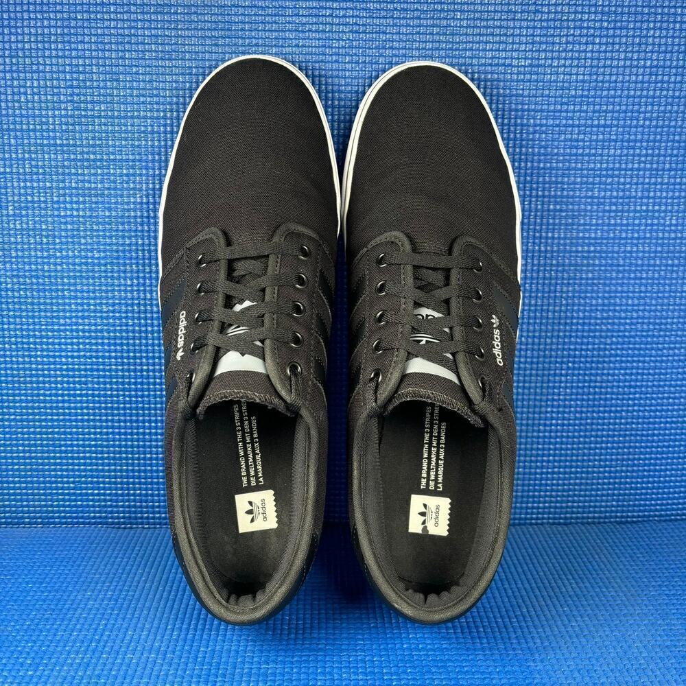 Adidas Seeley Xt Men`S Size 12 Black White Skateboarding Shoes C77589 View 6